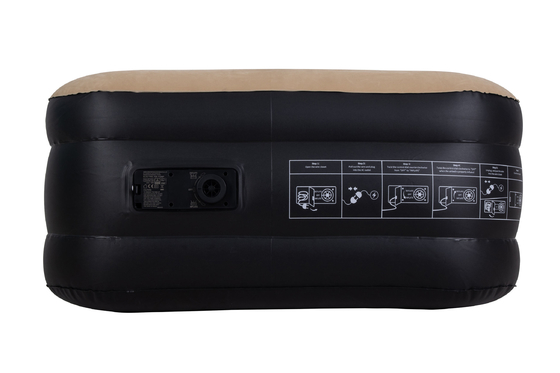 Materasso a aria pieghevole elettrico letto impermeabile PVC a fiocco personalizzato