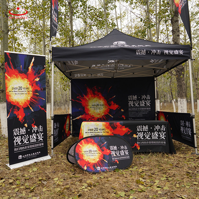 Tenda pieghevole in alluminio esagonale da 10 piedi per esterni Struttura Tenda da fiera usata per eventi commerciali