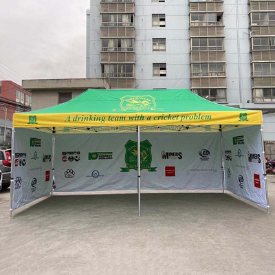 Tenda di alluminio esagonale per esterni da 20 piedi con tenda pop-up, gazebo pieghevole 3X3M, 3X6M