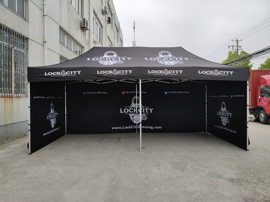 Tenda di alluminio esagonale per esterni da 20 piedi con tenda pop-up, gazebo pieghevole 3X3M, 3X6M