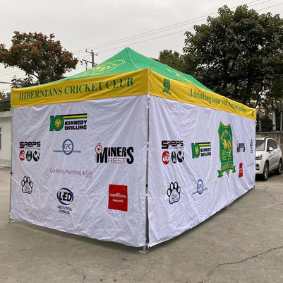 Tenda di alluminio esagonale per esterni da 20 piedi con tenda pop-up, gazebo pieghevole 3X3M, 3X6M