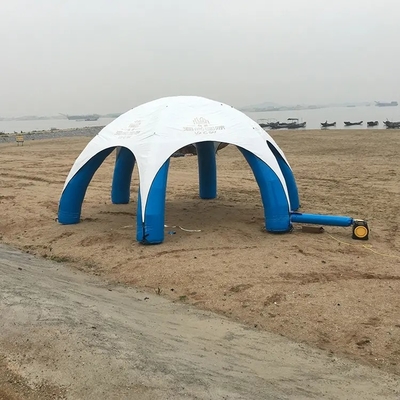 Produttore Impianto Camping all'ingrosso Mostra Tenda a ragno gonfiabile con stampa pubblicitaria