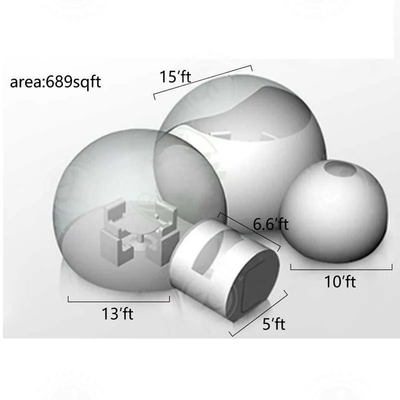 Festa all'aria aperta Bubble Bounce House tenda commerciale gonfiabile Bubble House